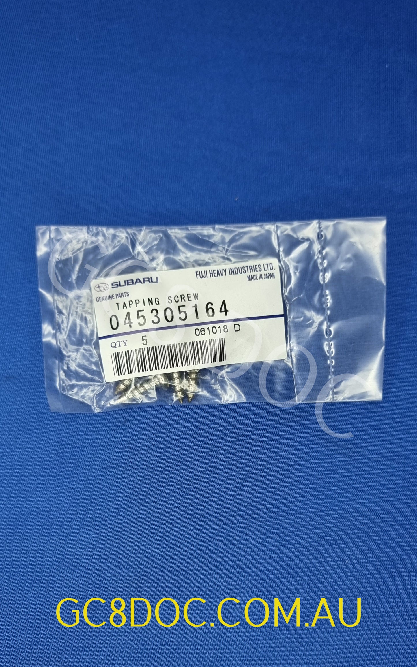 Subaru Impreza 92-00 GC8 GF8 GM8 Interiors Tapping Screws Pan Head 5x 045305164