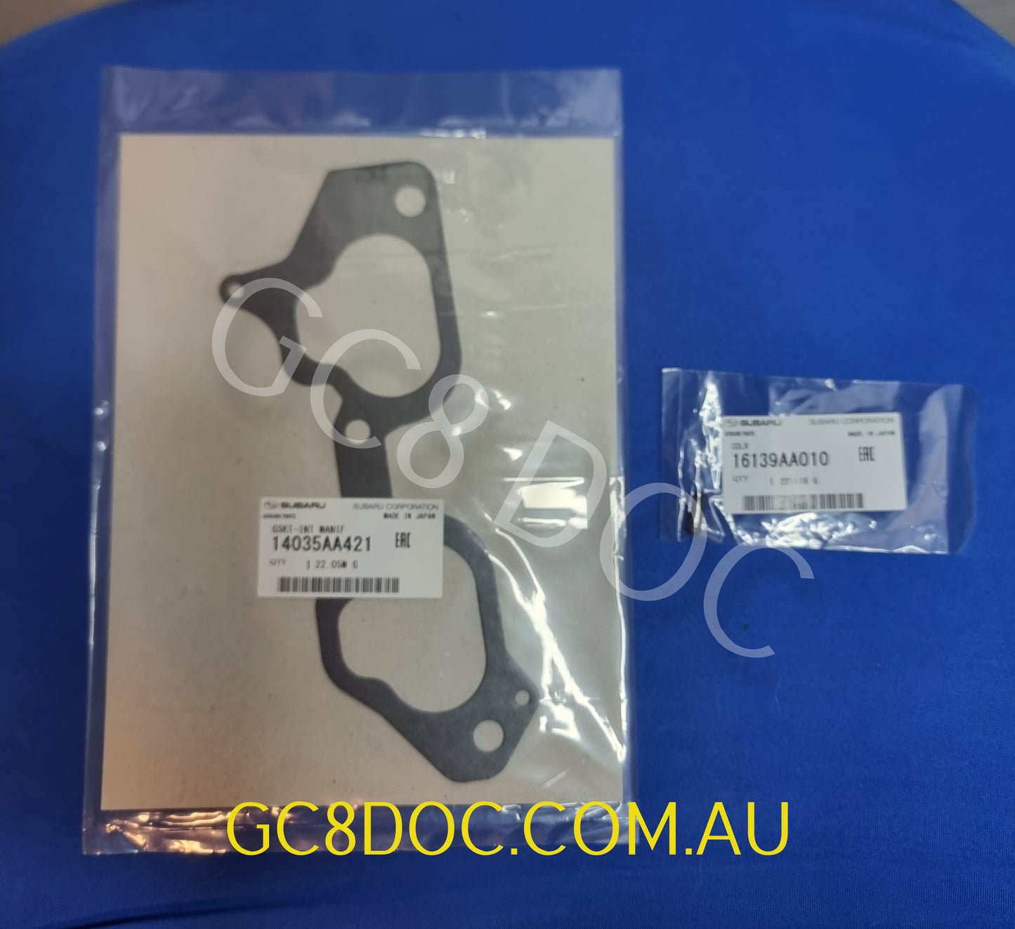 Subaru Impreza 1998-2014 GC8 GD WRX STI Inlet Manifold Gaskets + Collars 2x14035AA421 4 x16139AA010