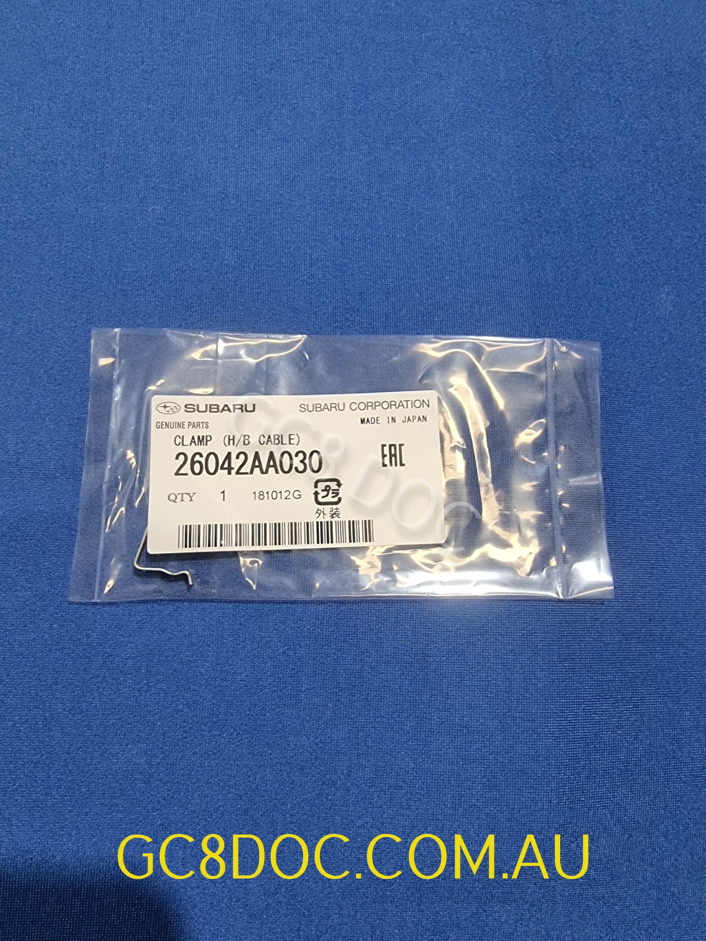 Subaru Impreza 92-16 GC8 GF8 GD Clamp Hand Brake Cable 26042AA030