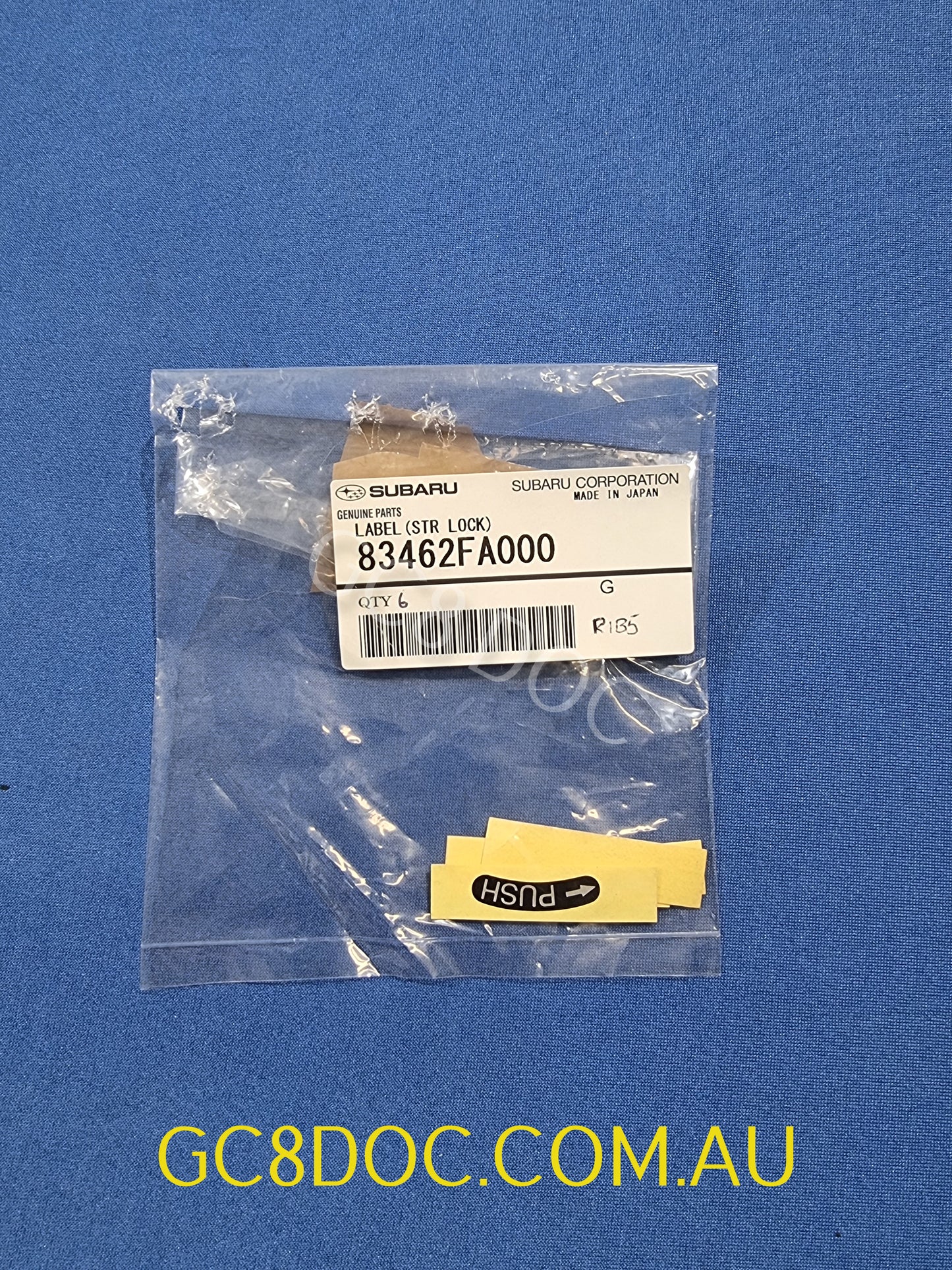 Subaru Impreza 92-00 GC8 GF8 GM8 Label Push 83462FA000