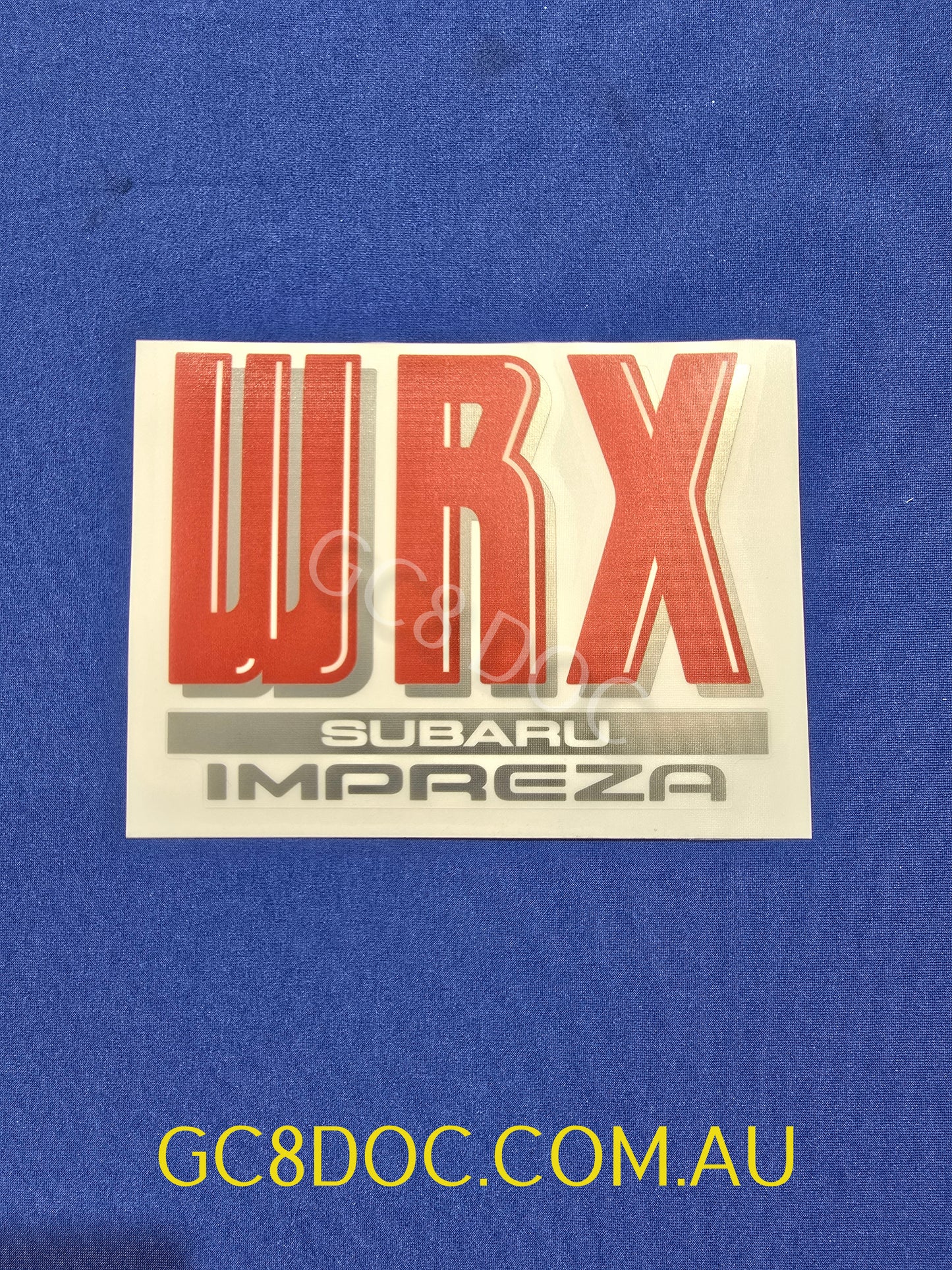 WRX GC8/GF8 Wagon and Sedan Tailgate Stickers V2 "Bubble" Versions
