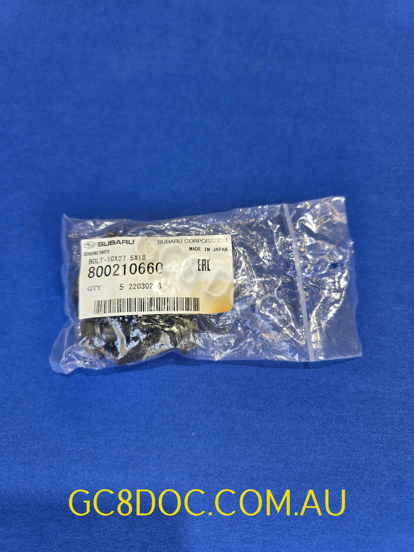 Subaru Impreza 92-00 GC8 GF8 GM8 Flywheel Bolt 800210660