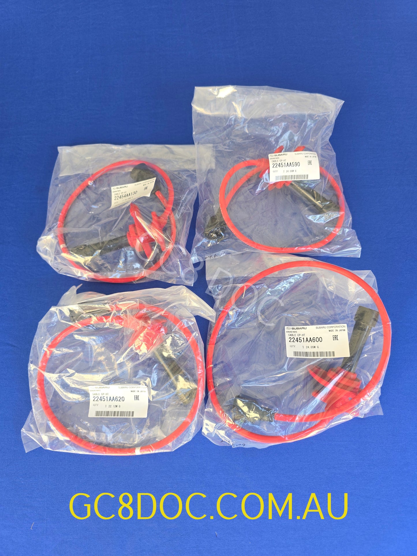 Subaru Impreza 97-98 GC8 GF8 GM8 WRX STI Ignition Leads 2245AA130 22451AA620 22551AA590 22451AA600