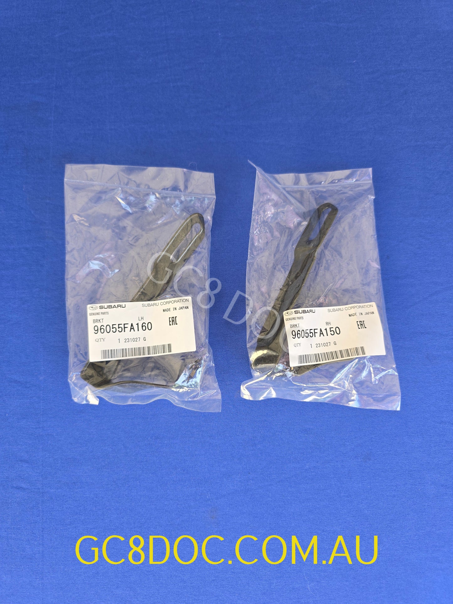 Subaru Impreza 92-00 GF8 WRX STI Rear Upper Spoiler Brackets 96055FA160 / 96055FA150
