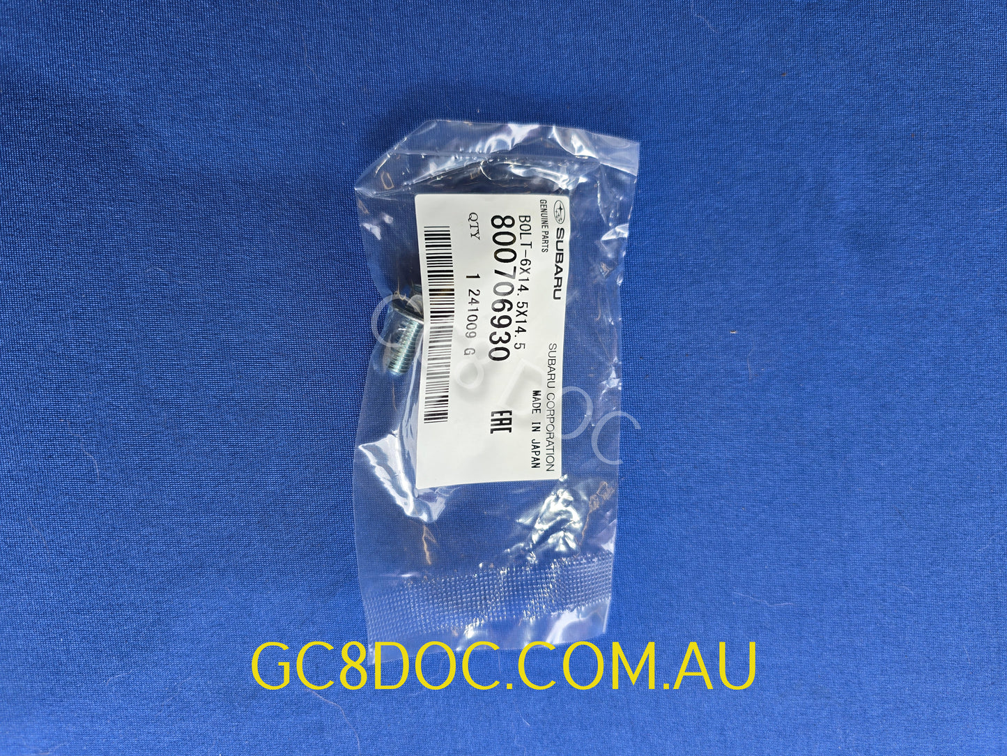 Subaru Bolt Timing Cover 800706930