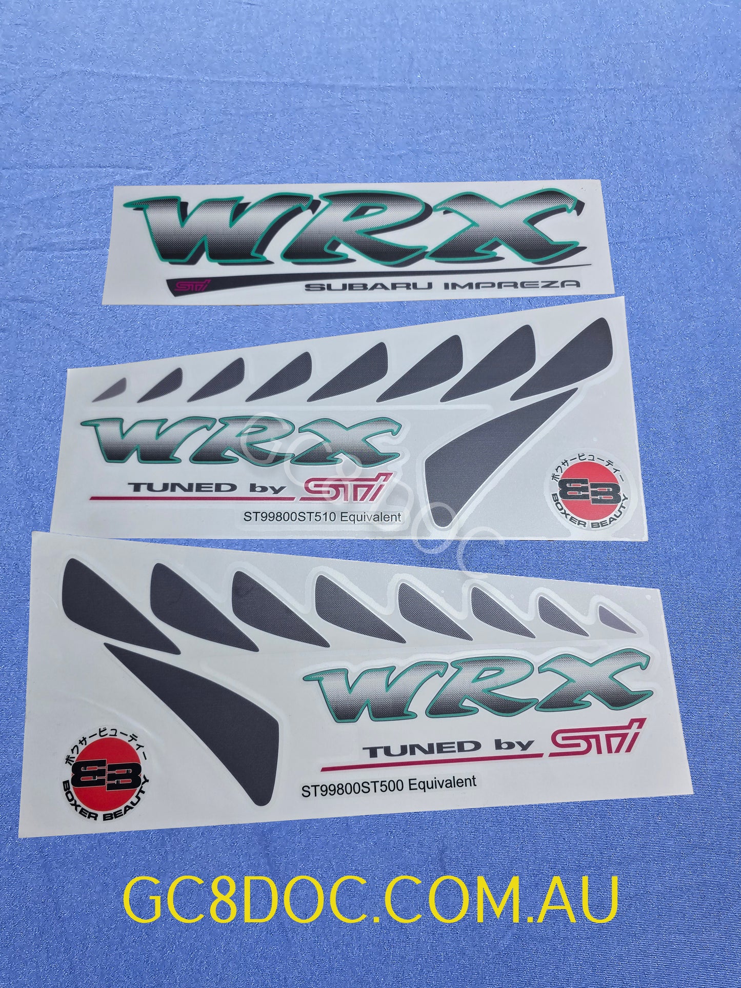 WRX GC8 "Type R" STI Coupe Side Stickers - Pair and Sets