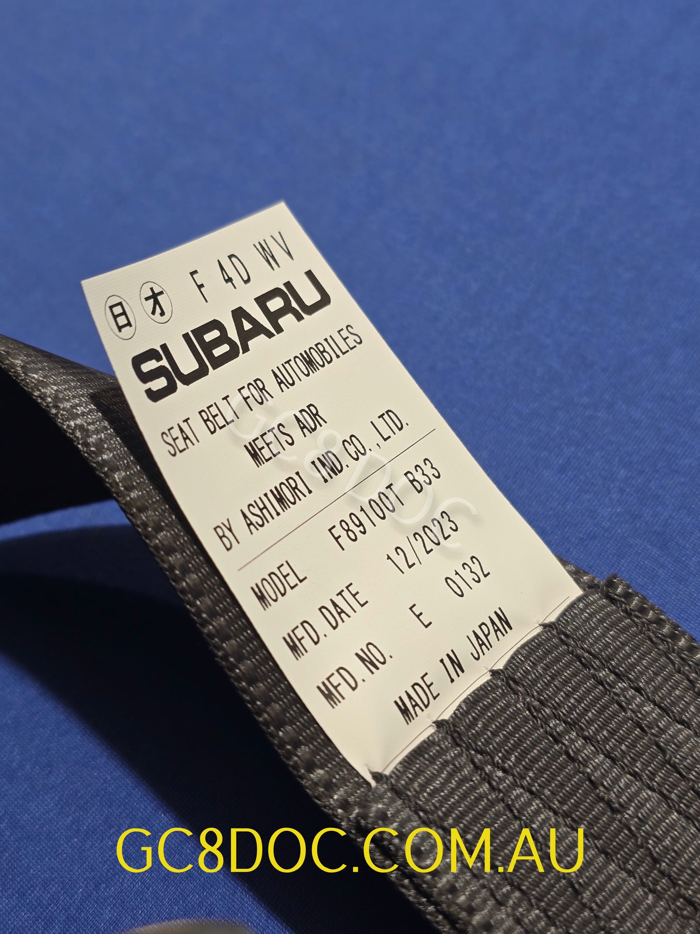 Subaru Impreza 97-00 GC8 GF8 Front Seat Belt Kit Passenger Side 64619FA510MU/ 64619FA511MU