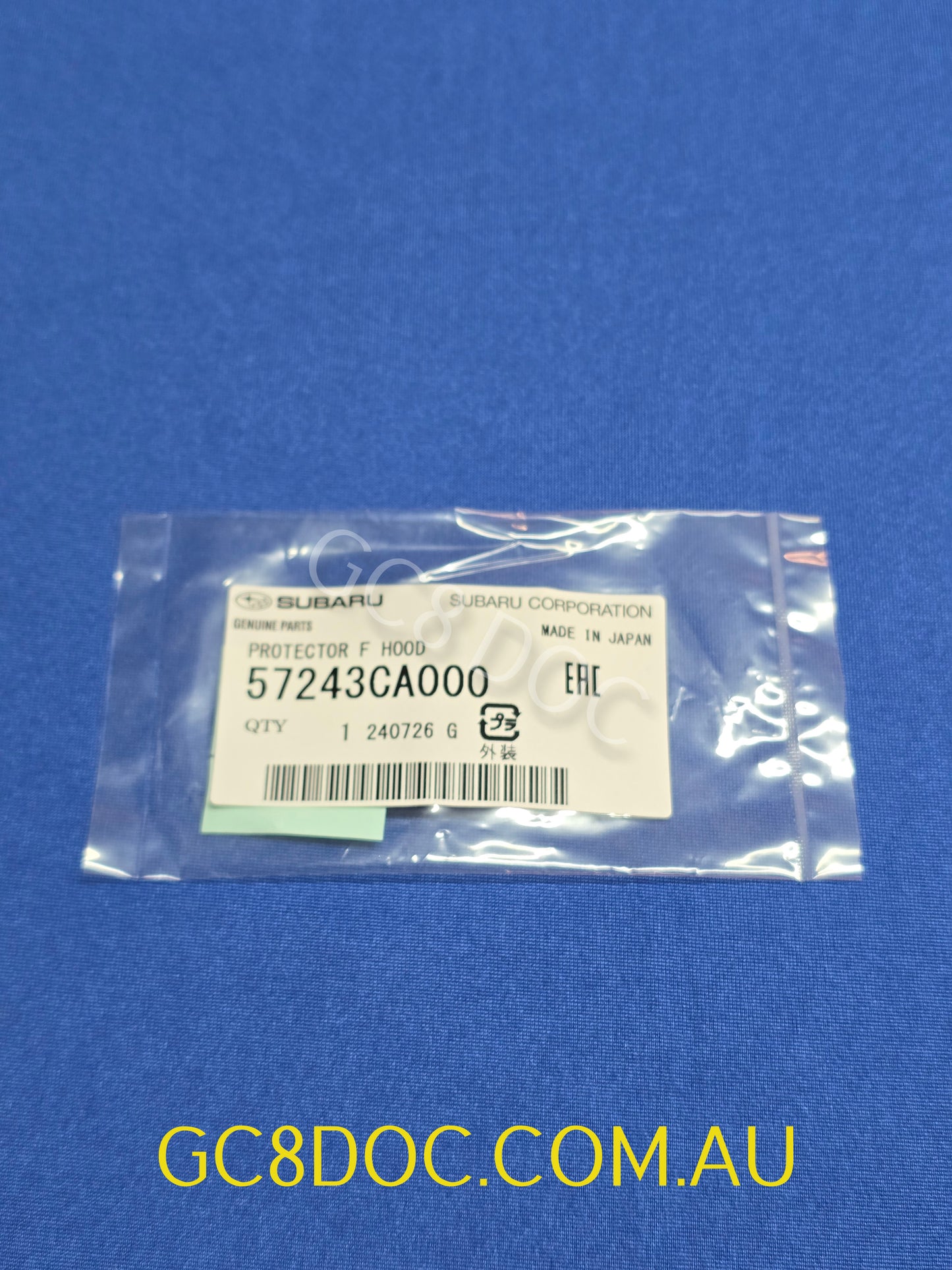 Subaru Bonnet Paint Protector 57253AA031 / 57243CA000