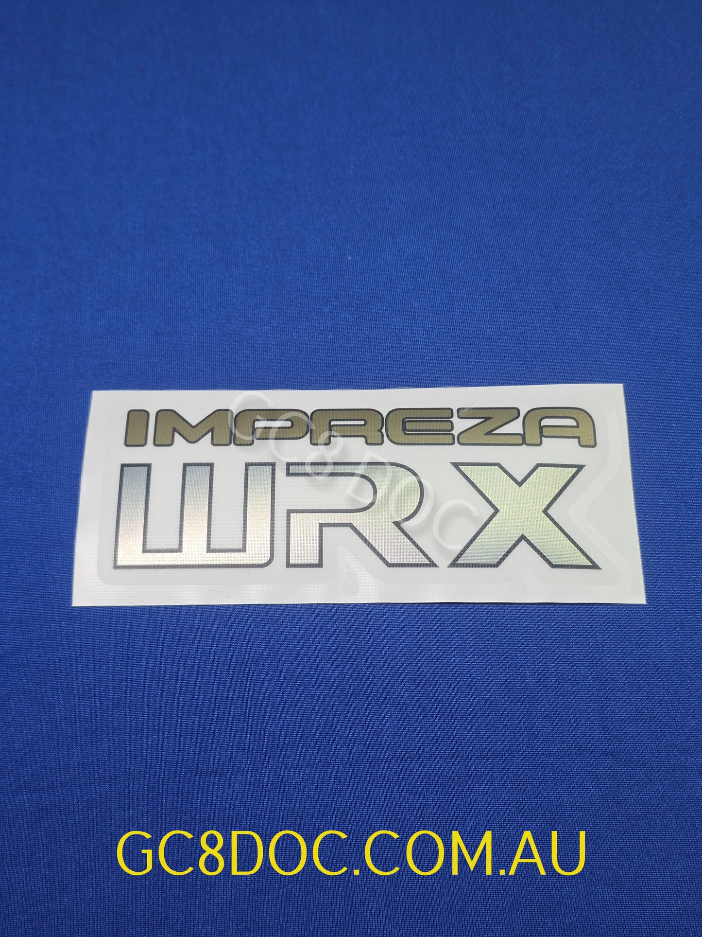 WRX GC8/GF8 Wagon and Sedan Tailgate Stickers V1 - Metallic Resin Printed - OEM Look