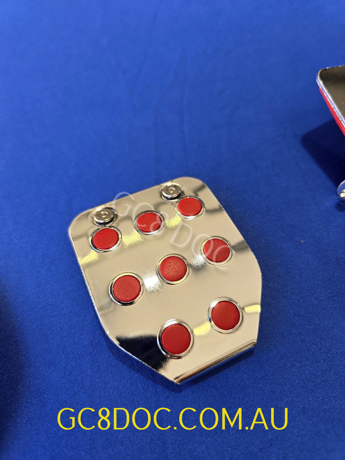 Replica STI Pedal Pad Covers Set MT Silver For Subaru Impreza GC8/GM8/GF8 OEM P/N ST3600055000