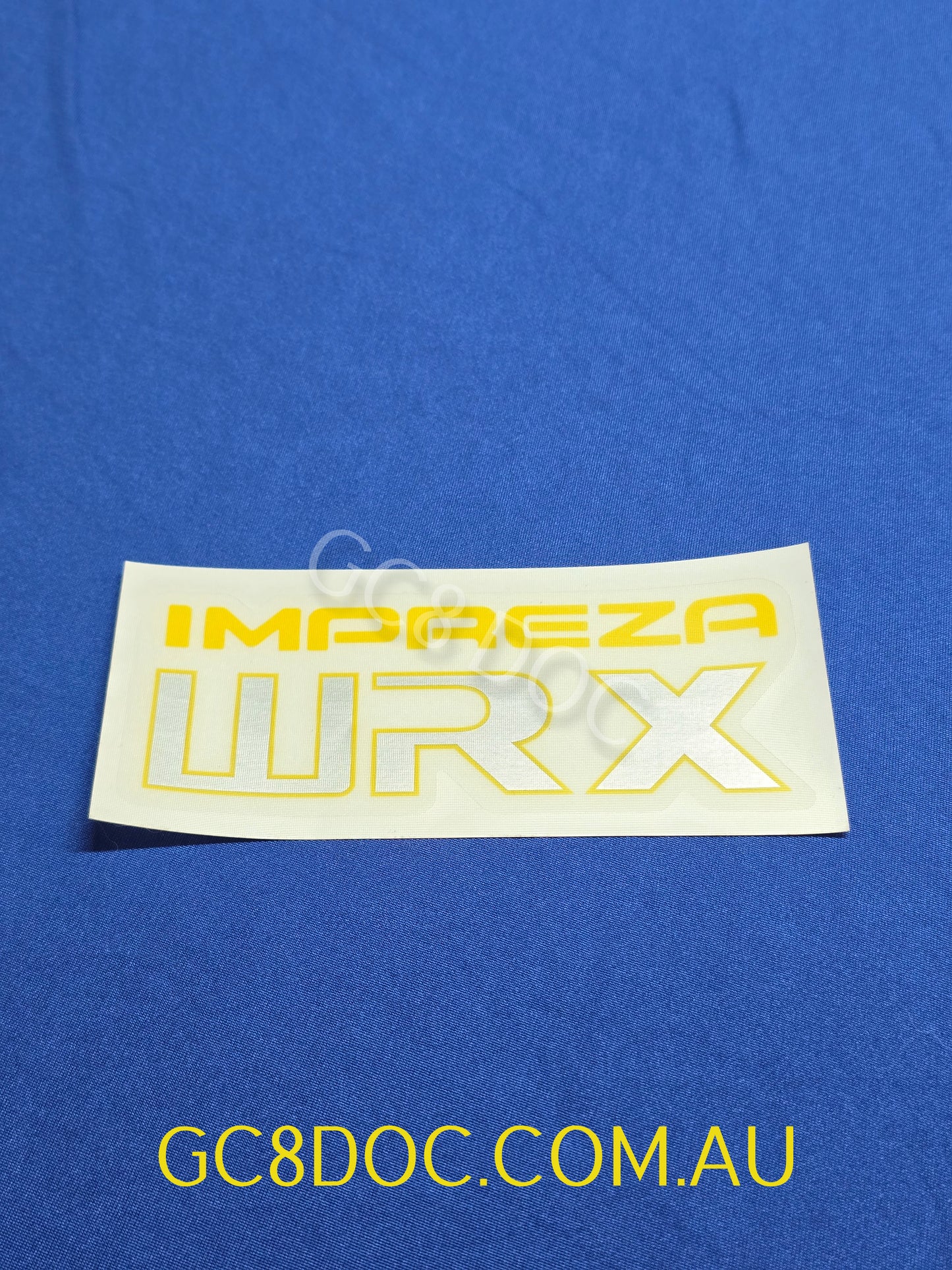 WRX GC8/GF8 Wagon and Sedan Tailgate Stickers V1 - Metallic Resin Printed - OEM Look