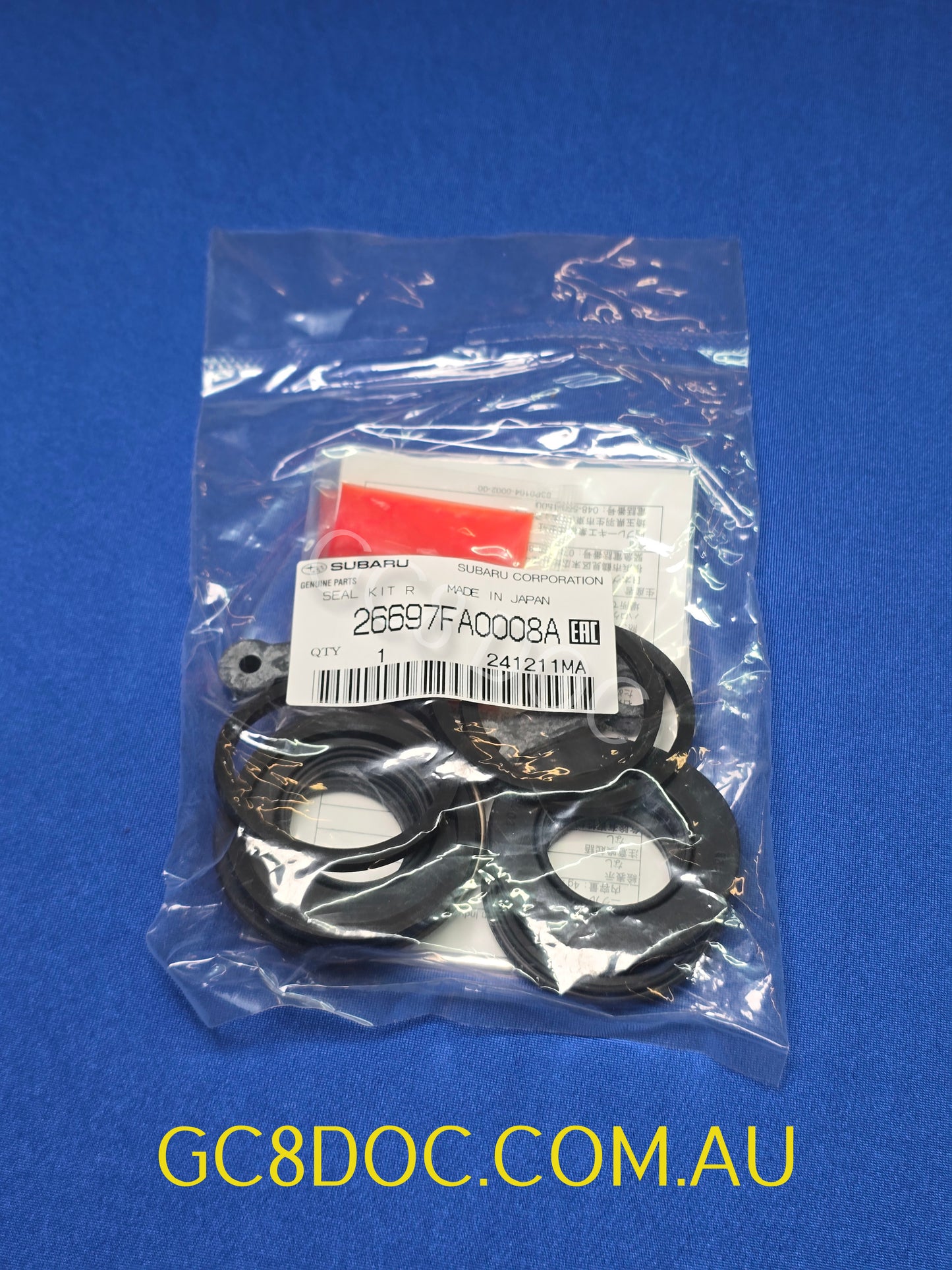 Subaru Impreza 99-07 GC8 GF8 GM8 GD 2 Pot Rear Brakes Seals KIT 26697FA000 / 26697FA0008A