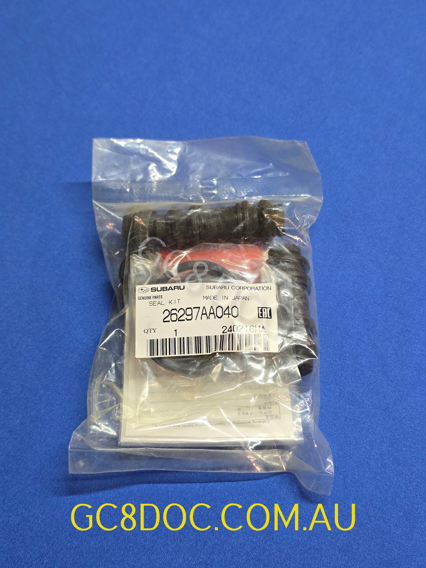 Subaru Impreza 94-98 WRX STI GC8 GF8 Single Pot Rear Brakes Seals Kit 26297AA040