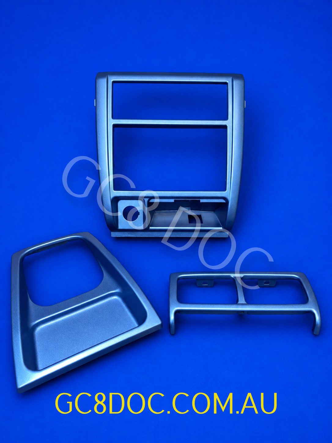 Subaru Impreza 97-00 GC8 GF8 GM8 Blue Bundle Kit Center Vent Surrounds + Radio Surround Panel + Gear Lever Surround