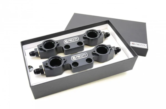 RCM Side Feed Parallel Billet Fuel Rail Pair For Subaru Impreza 96-98 V3 - V4