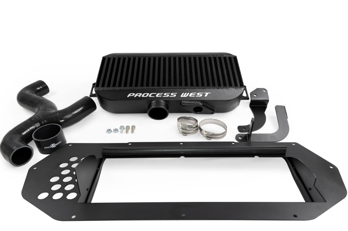 Process West Top Mount Intercooler Kit Black For Subaru Impreza WRX STI 99-00