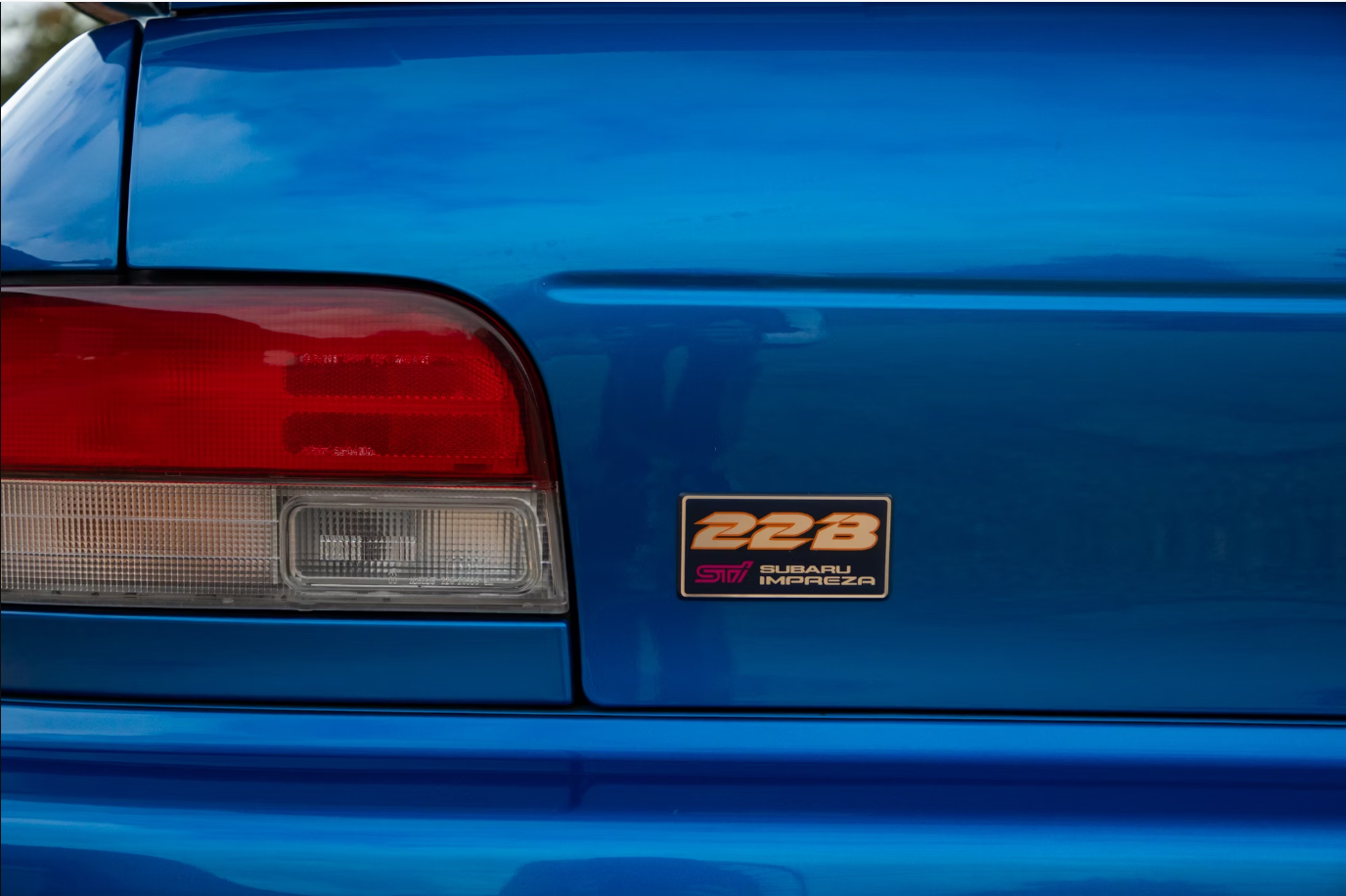 Subaru 22B Badge Tailgate Replica OEM P/N 93080FA830