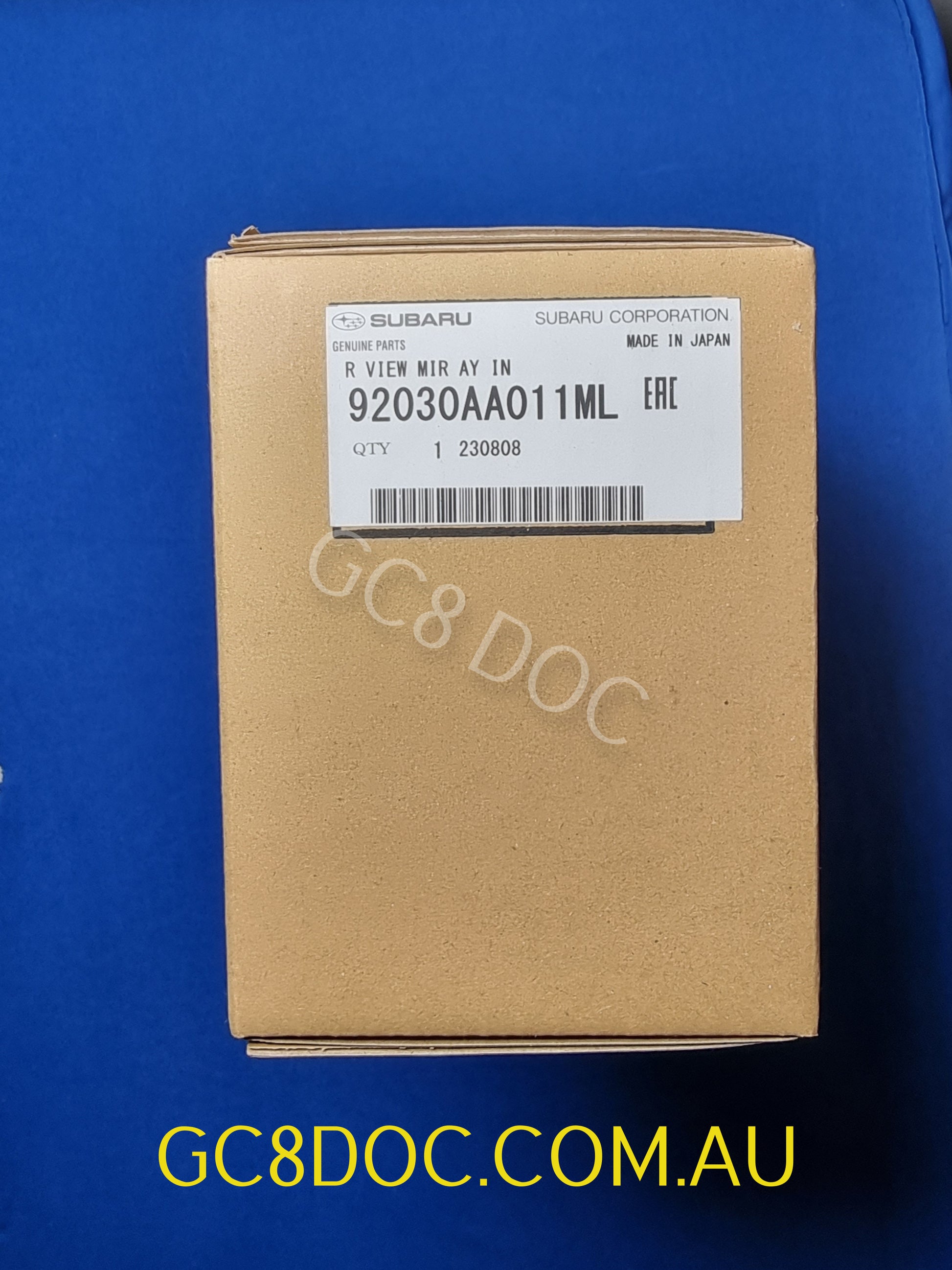 Subaru Impreza 92-00 GC8 GF8 GM8 Rear View Mirror 92030AA011ML+0463052 ...