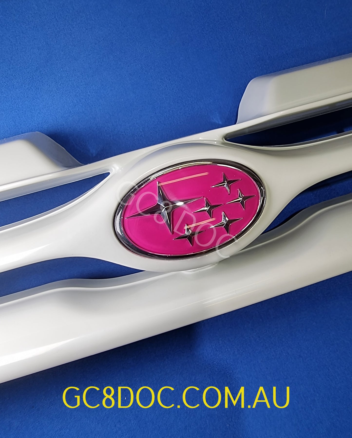 RCM Subaru STI Pink Stars Front Grille Badge for Impreza 92-00 OEM P/N STS045500090