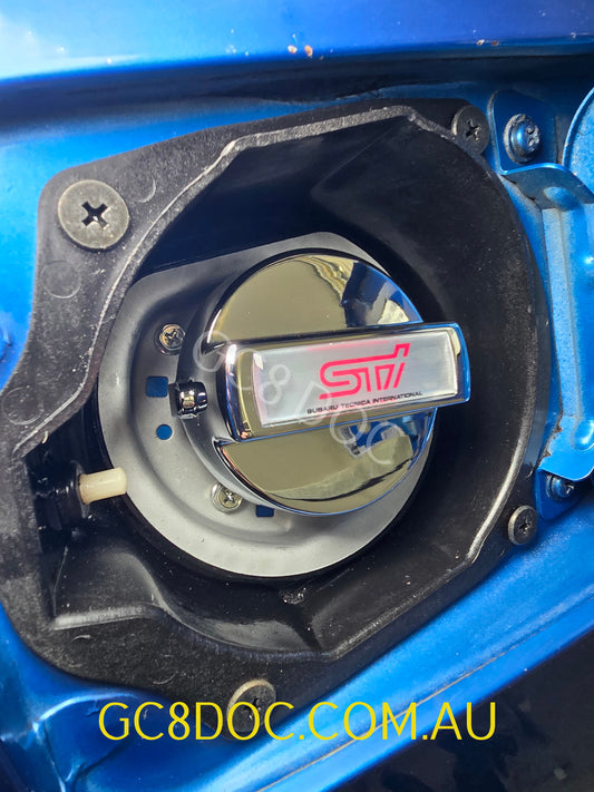 Replica STI Fuel Cap Cover For Subaru Impreza 92-00