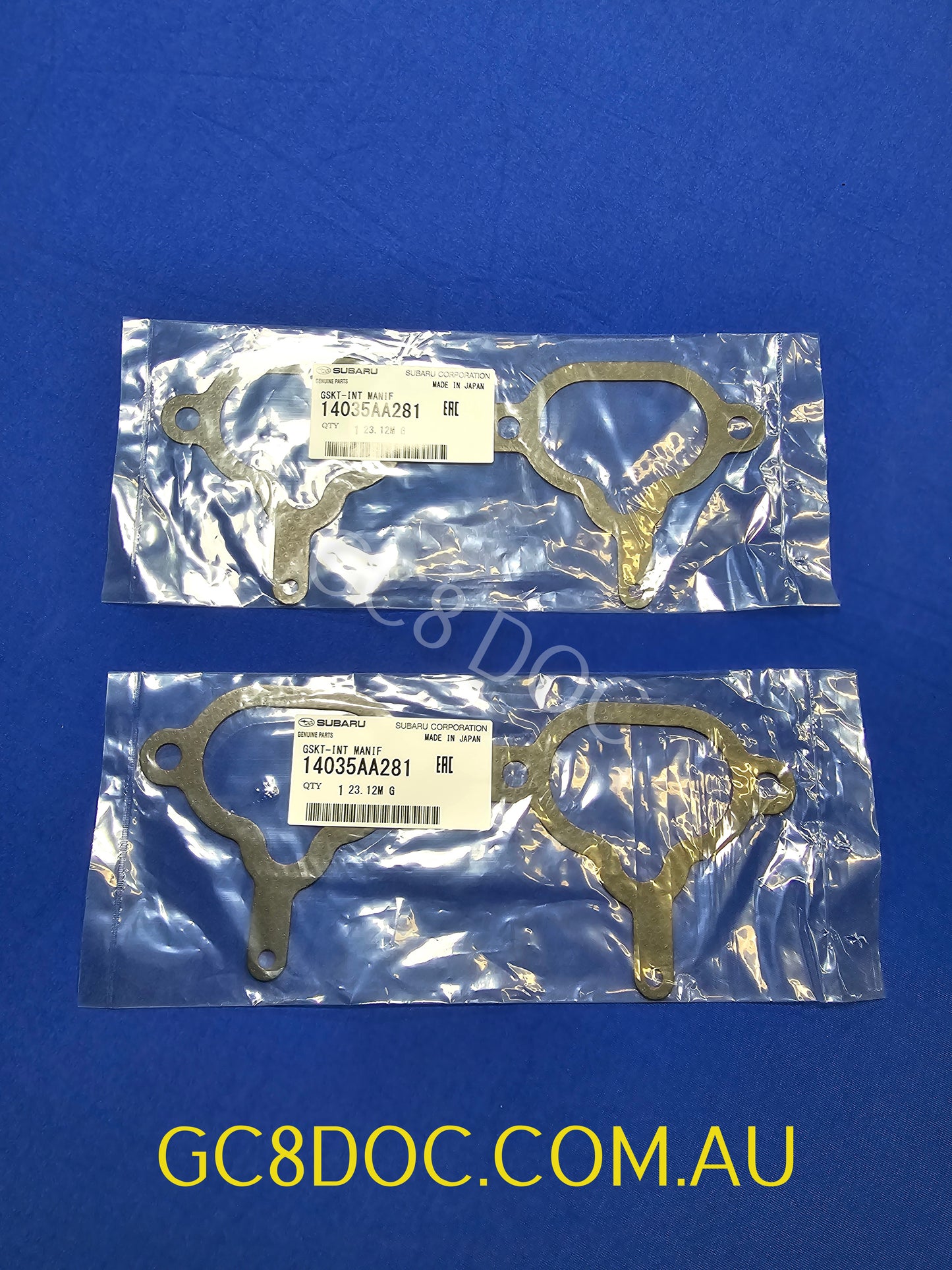 Subaru Impreza 92-98 GC8 GF8 GM8 WRX STI Inlet Manifold Gaskets + Collars 2x14035AA281 4 x16139AA010