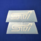 Subaru GC8/GF8 WRX STI 22B Fog Light Decals (pair)