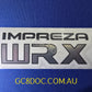 WRX GC8/GF8 Wagon and Sedan Tailgate Stickers V1 - Metallic Resin Printed - OEM Look