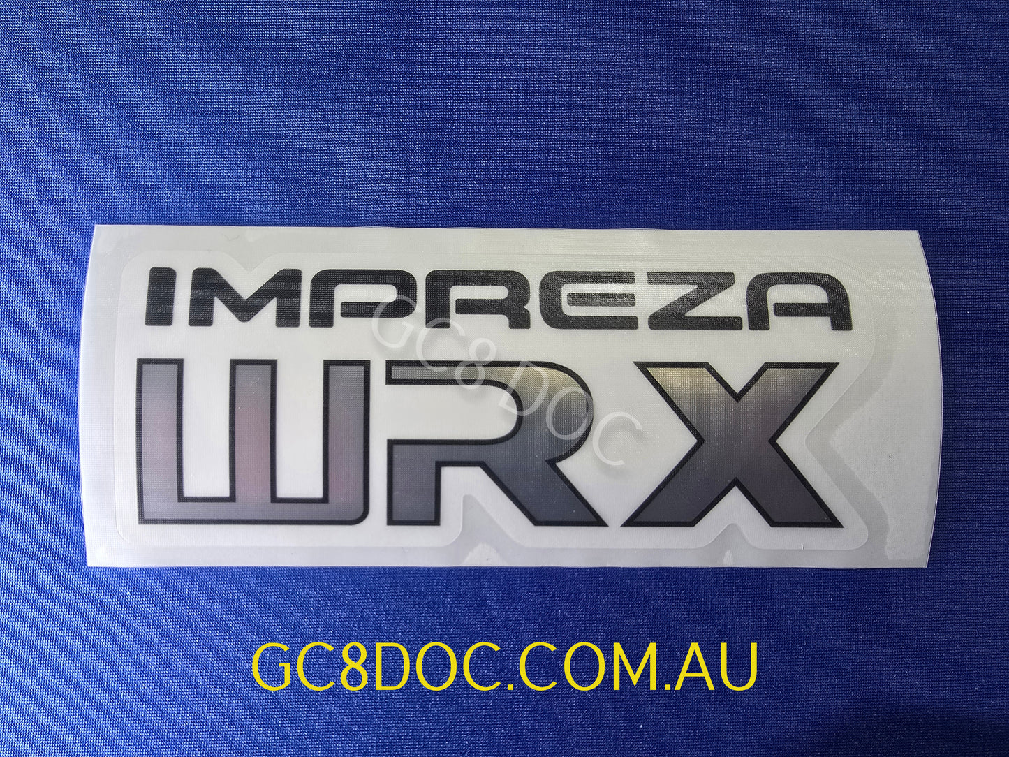 WRX GC8/GF8 Wagon and Sedan Tailgate Stickers V1 - Metallic Resin Printed - OEM Look