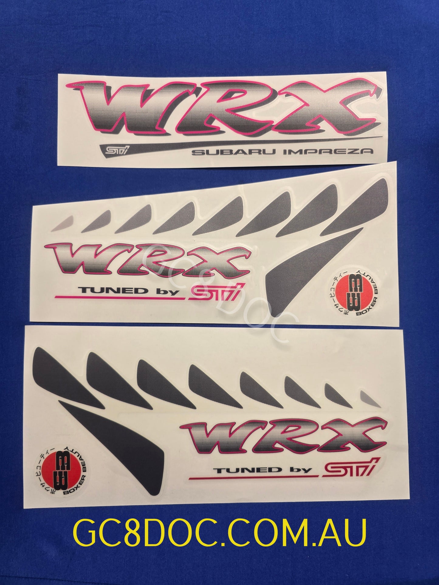 WRX GC8 "Type R" STI Coupe Side Stickers - Pair and Sets