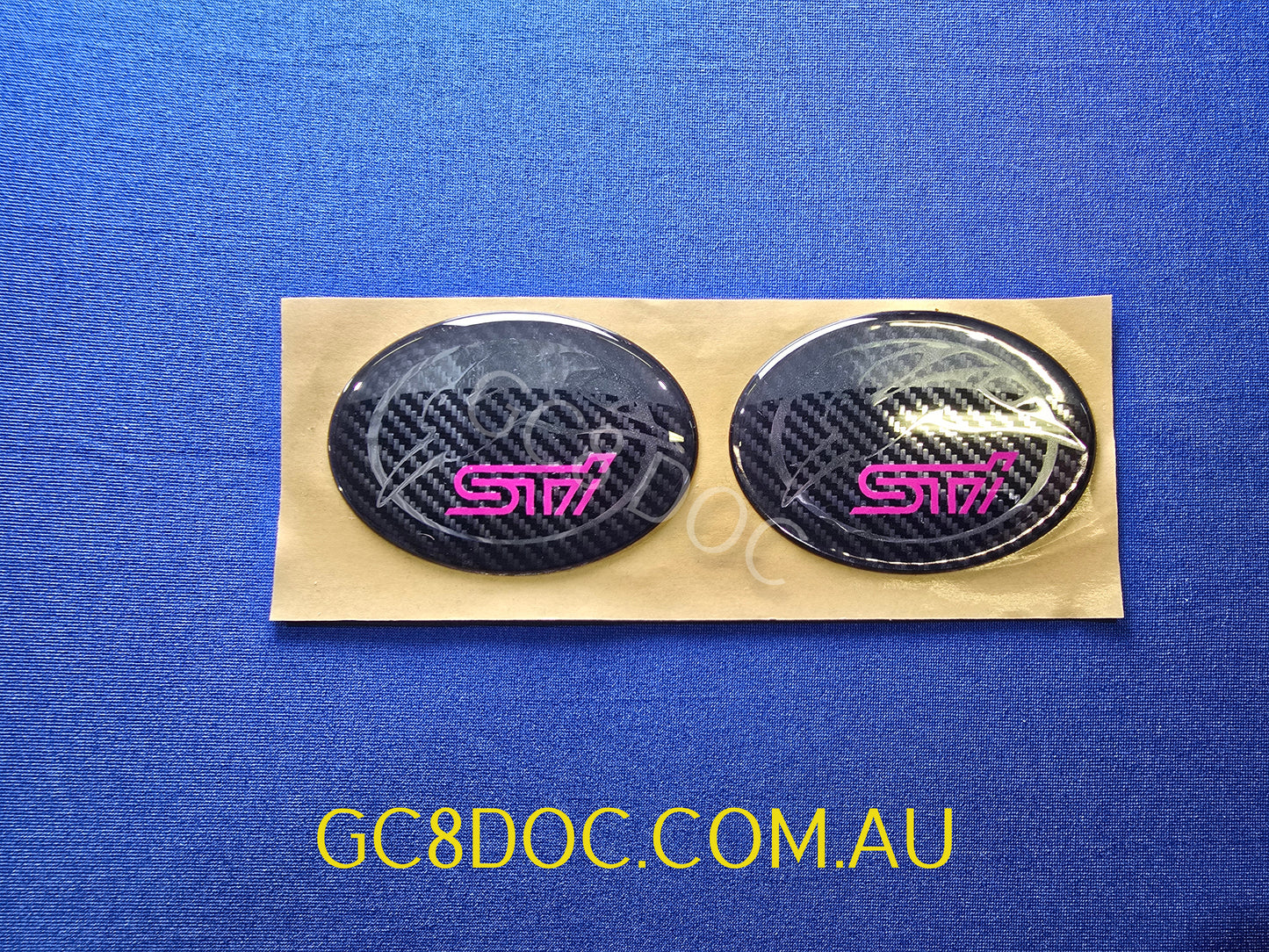 Subaru Rabbit/Hare STI Quarter Panel Domed Badges - Pair