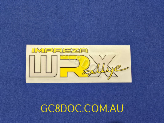 WRX Impreza Rallye Stickers - Quarters and Tailgates SET of 3