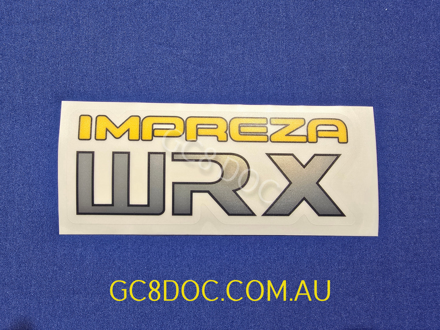 WRX GC8/GF8 Wagon and Sedan Tailgate Stickers V1 - Metallic Resin Printed - OEM Look