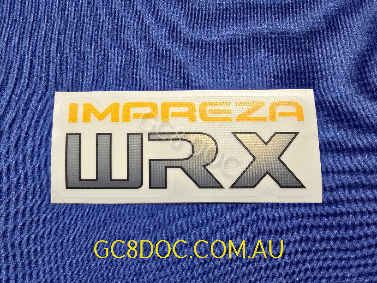 WRX GC8/GF8 Wagon and Sedan Tailgate Stickers V1 - Metallic Resin Printed - OEM Look