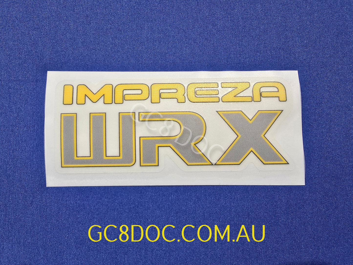 WRX GC8/GF8 Wagon and Sedan Tailgate Stickers V1 - Metallic Resin Printed - OEM Look