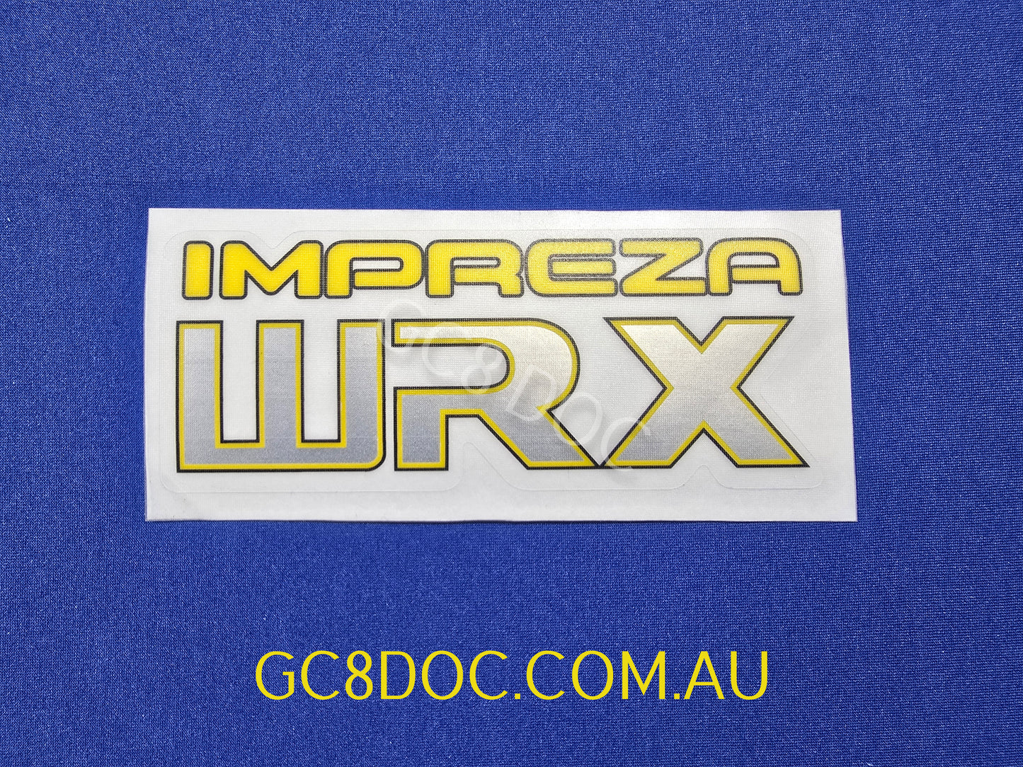 WRX GC8/GF8 Wagon and Sedan Tailgate Stickers V1 - Metallic Resin Printed - OEM Look