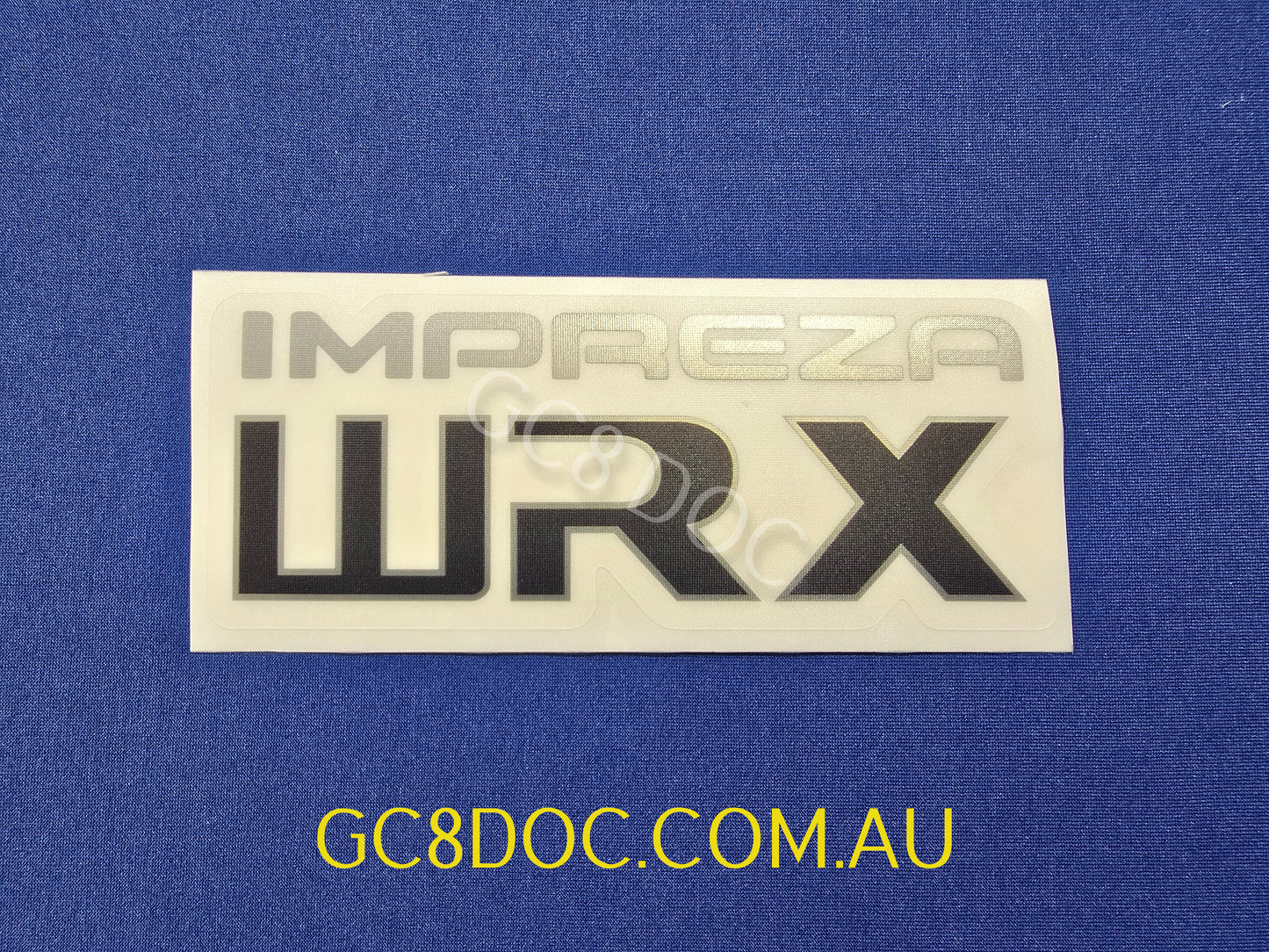 WRX GC8/GF8 Wagon and Sedan Tailgate Stickers V1 - Metallic Resin Printed - OEM Look