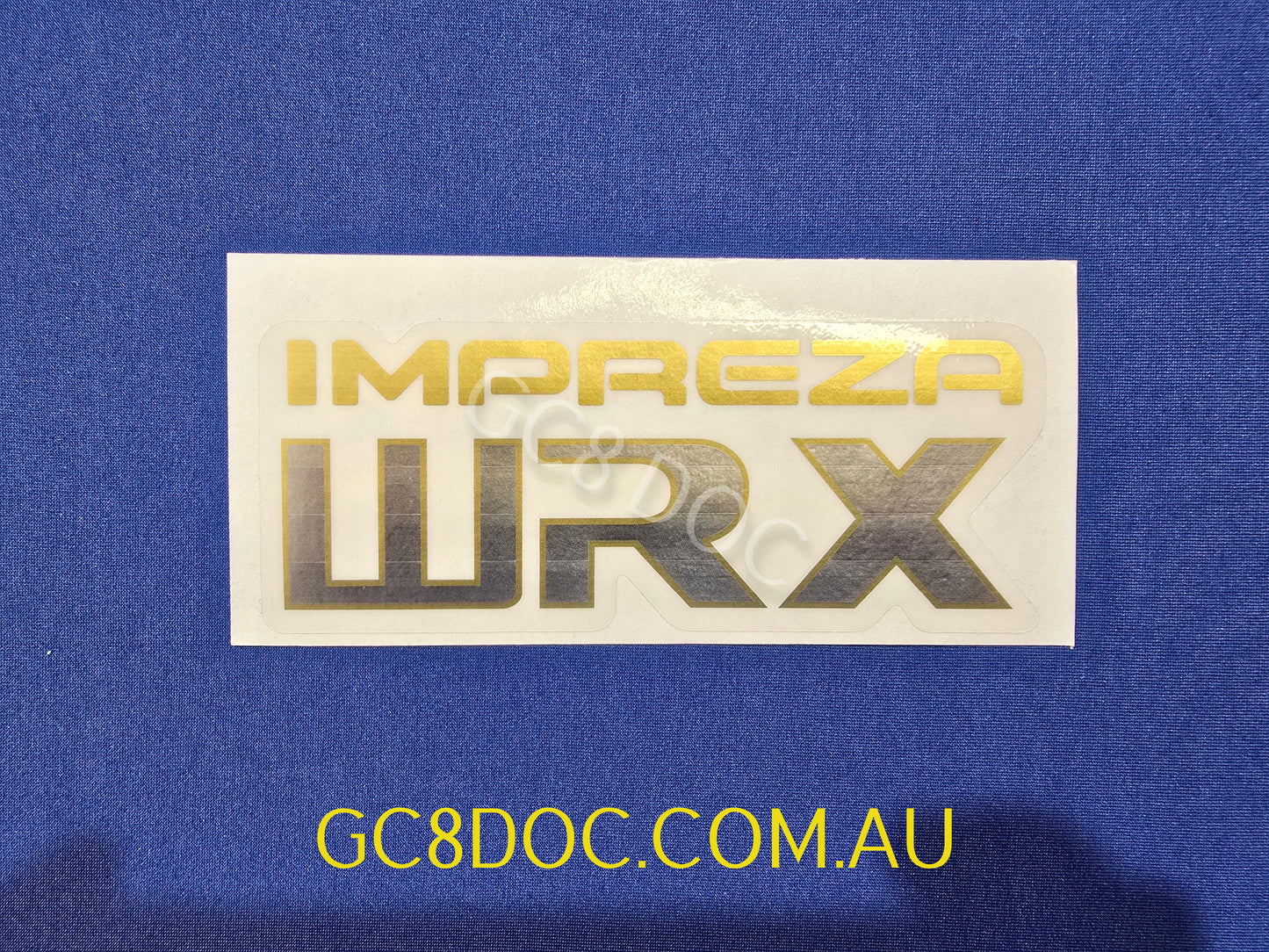 WRX GC8/GF8 Wagon and Sedan Tailgate Stickers V1 - Metallic Resin Printed - OEM Look