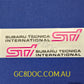 Replica STI Door Sticker For Subaru Impreza