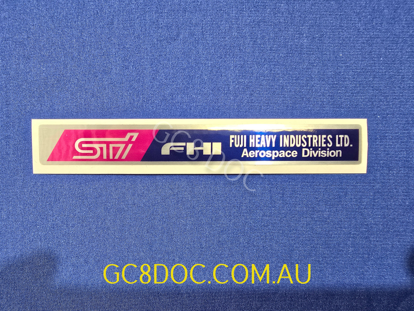 STI FHI Aerospace Division Carbon Fibre Strut Bar Sticker