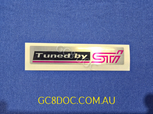 Replica Tuned By STI Intercooler Sticker OEM P/N ST99800ST240 For Subaru Impreza WRX STI 92-00