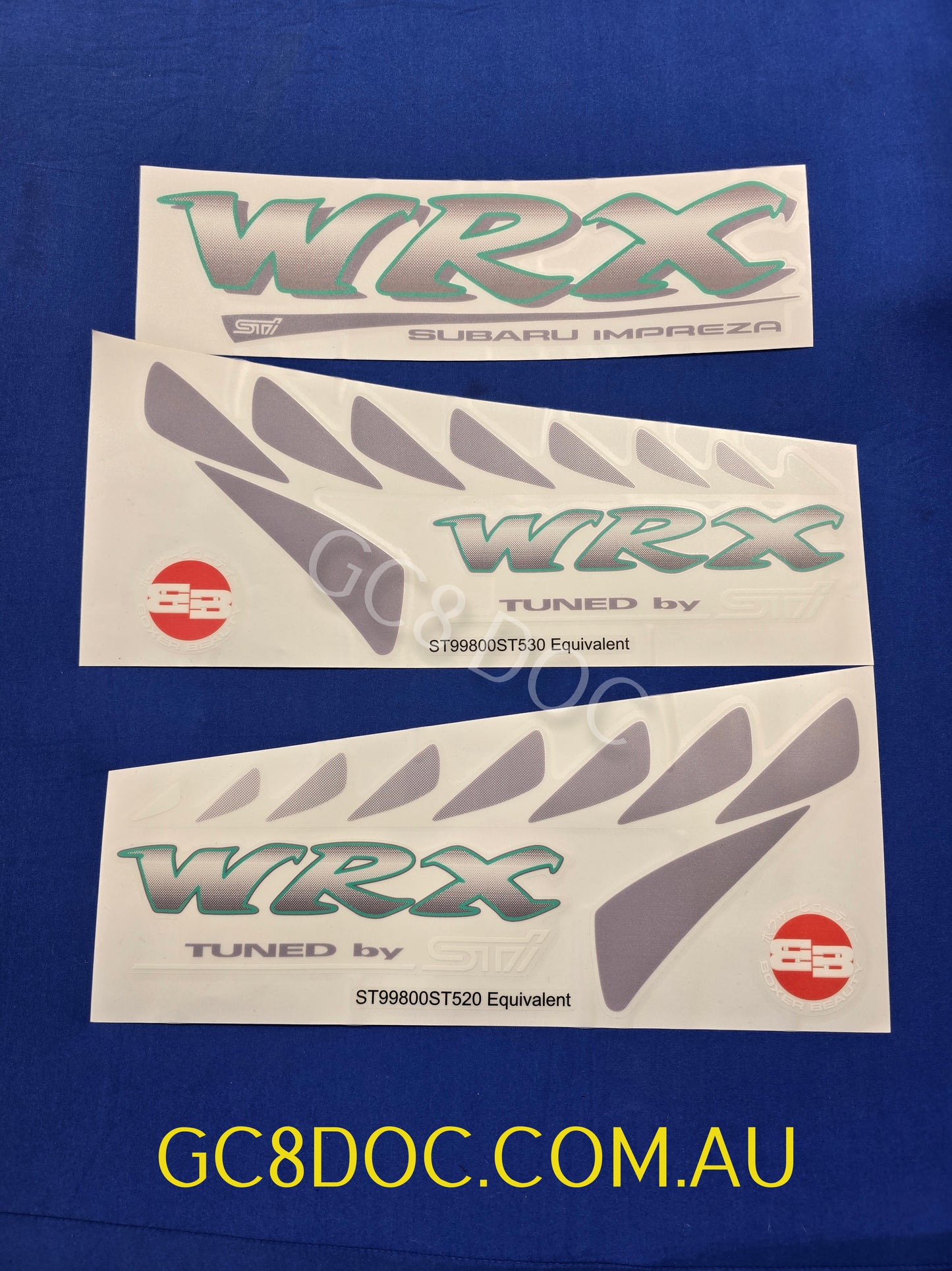 WRX GC8 "Type R" STI Coupe Side Stickers - Pair and Sets