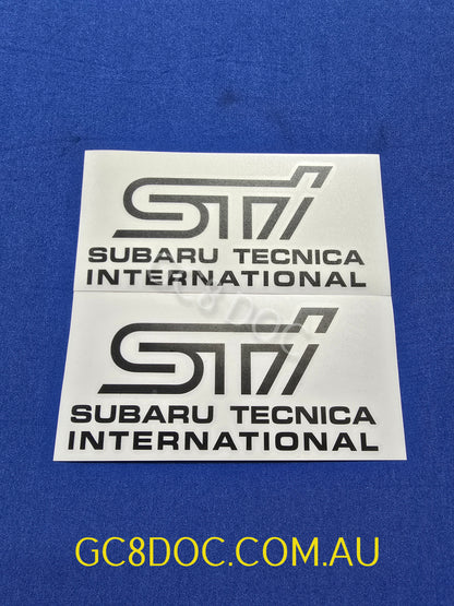 Subaru GC8/GF8 WRX STI 22B Fog Light Decals (pair)