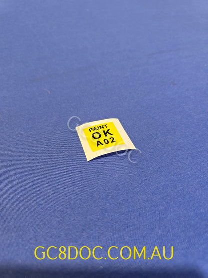 Paint Check Approval Sticker For Subaru Impreza 92-00