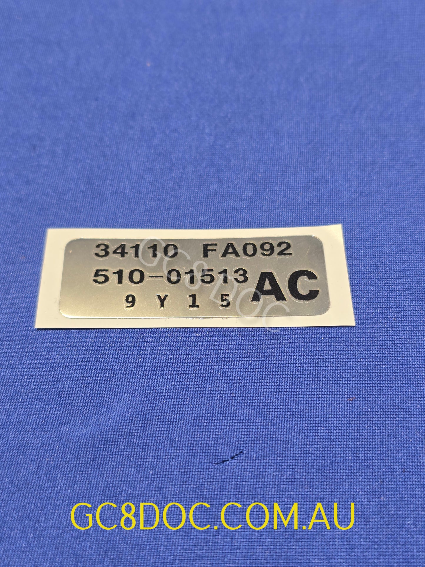 Replica Subaru Steering Rack Sticker