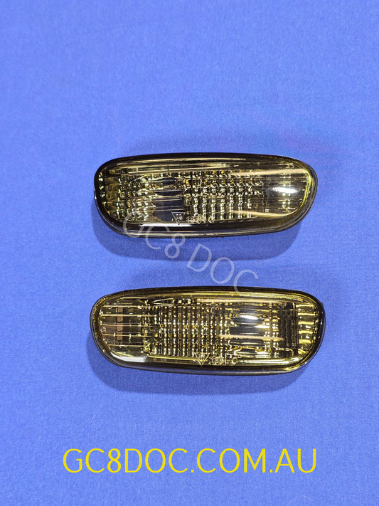 Dark Tint Clear Side Indicators for Subaru Impreza 92-00