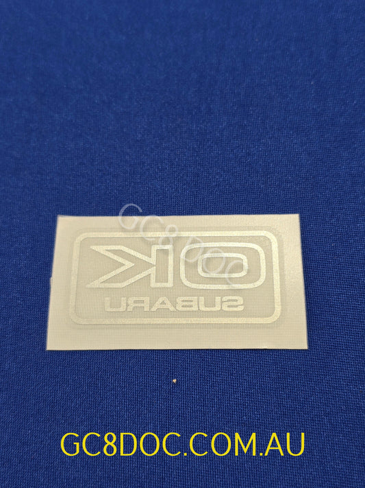 OK Paint Check Approval Reverse Sticker For Subaru Impreza 92-00