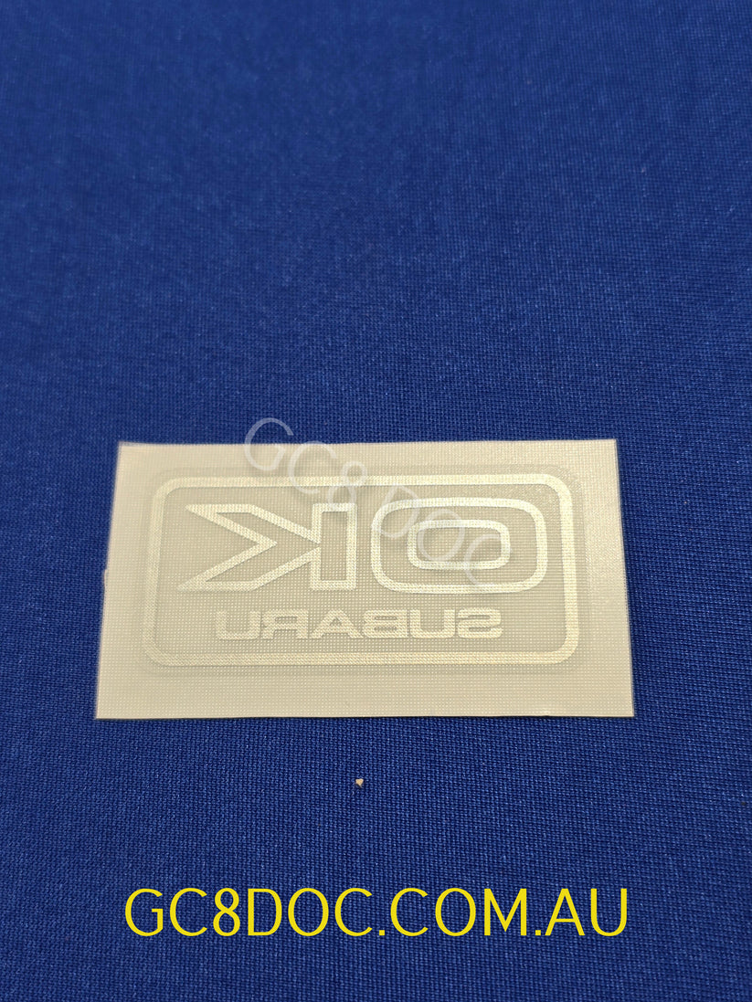 OK Paint Check Approval Reverse Sticker For Subaru Impreza 92-00 – GC8 DOC