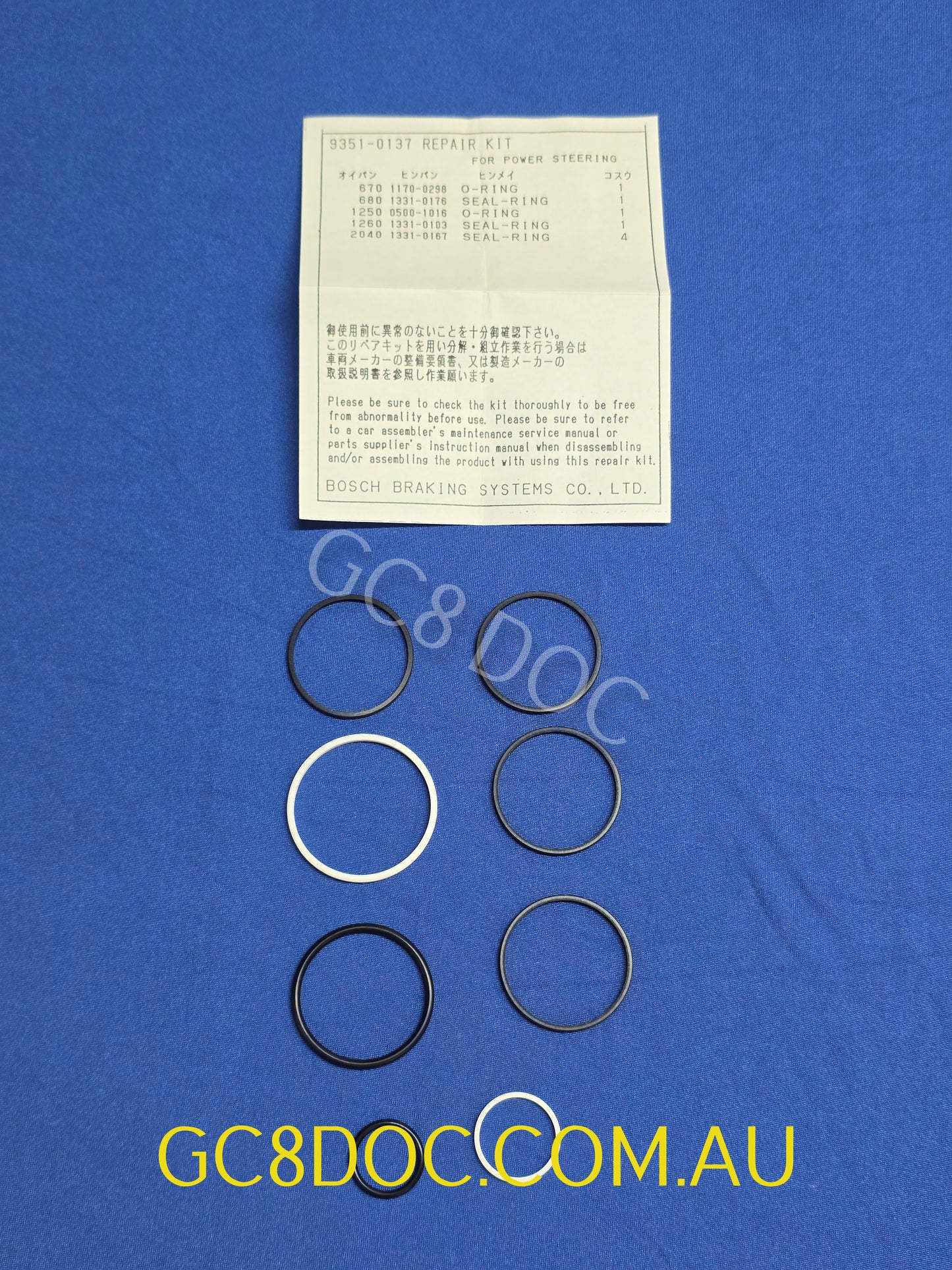 Subaru Impreza 97-01 GC8 GF8 GM8 GD Steering Rack Seal Kit 34128FC000