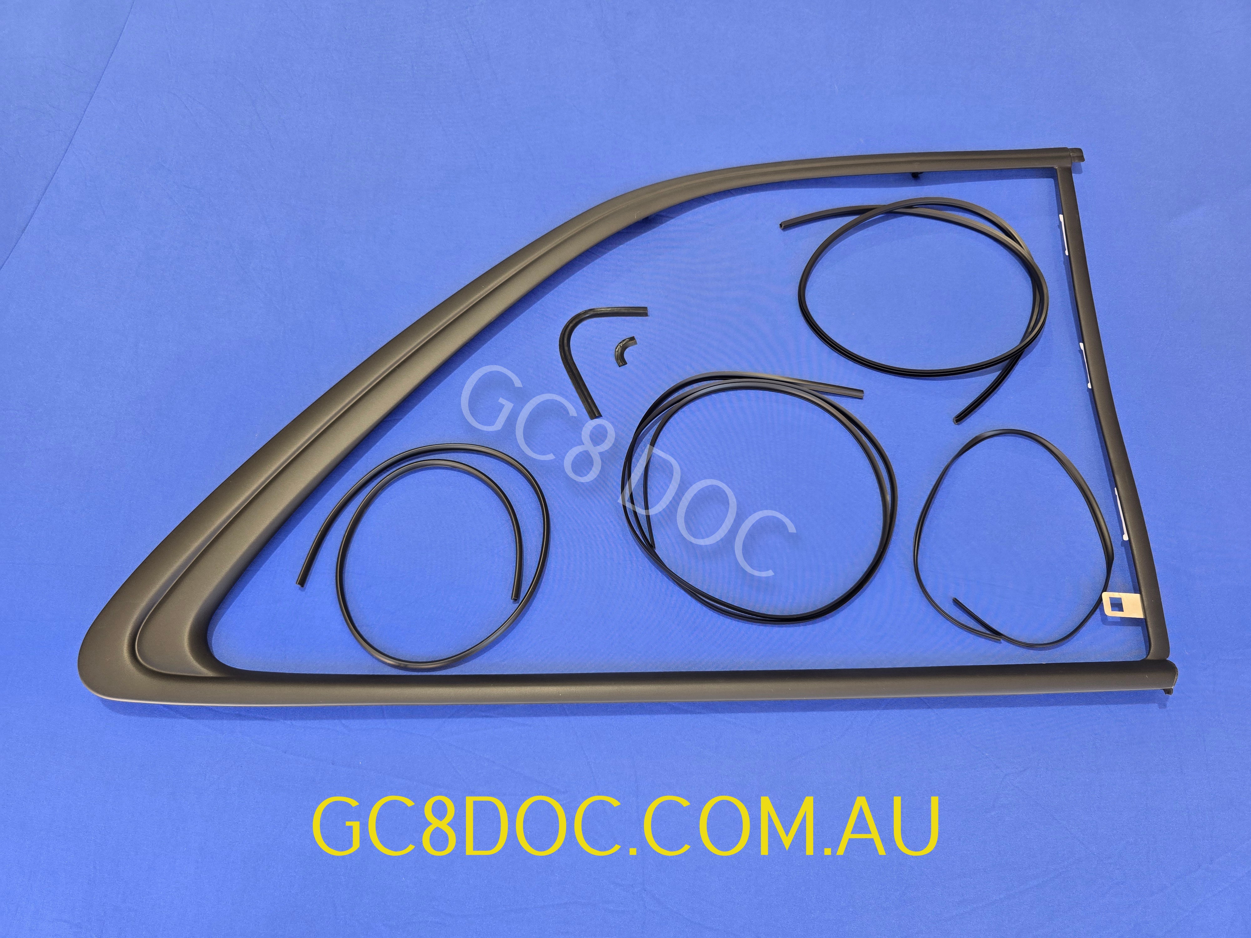 Rear Quarter Window Moulding Set For Subaru Impreza GM8 97-00 OEM P/N 65223FA040 / 65223FA050