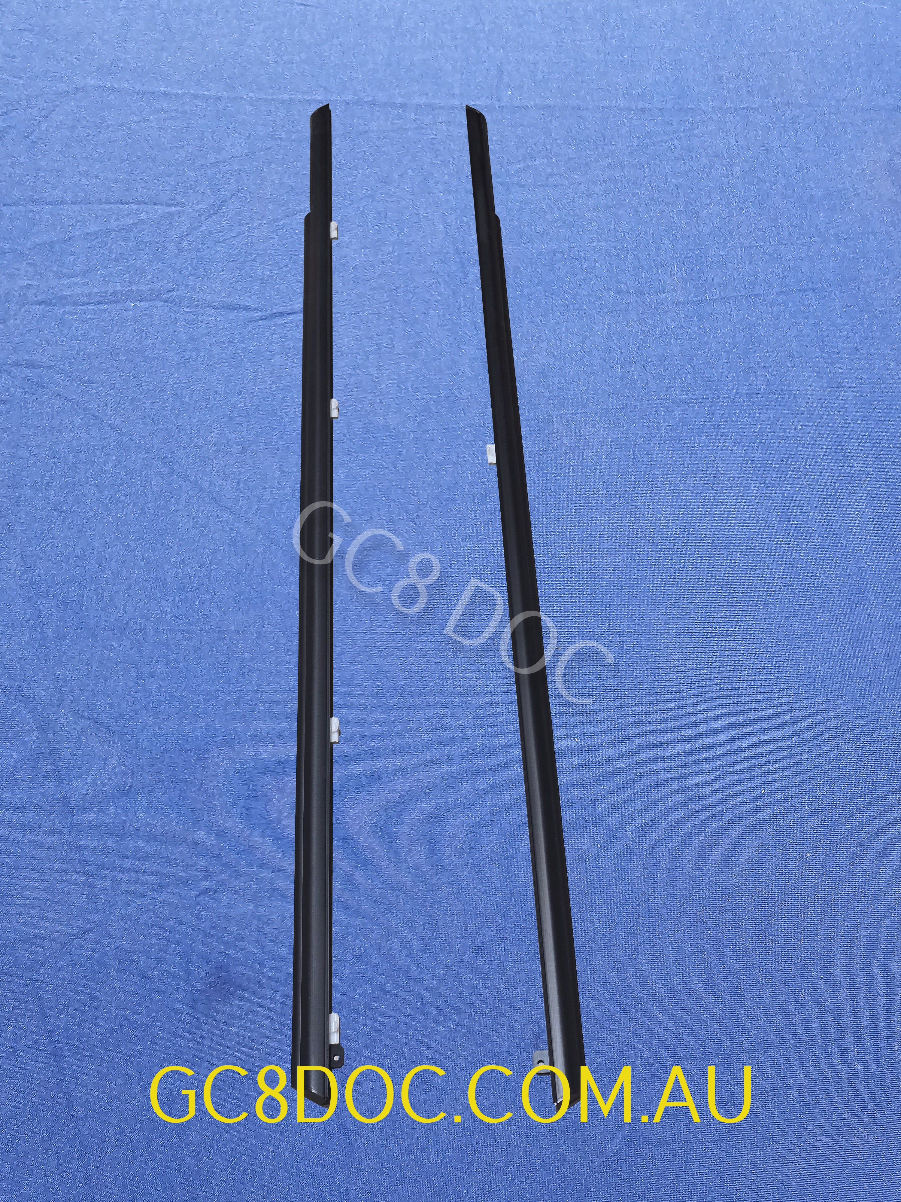 Replica Door Mouldings / Weather Strips Set For Subaru Impreza 94-00 Coupe GM8 OEM P/N 62061FA030 62061FA020